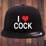 I Love Cock Flexfit Hat