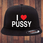 I Love Pussy Flexfit Hat